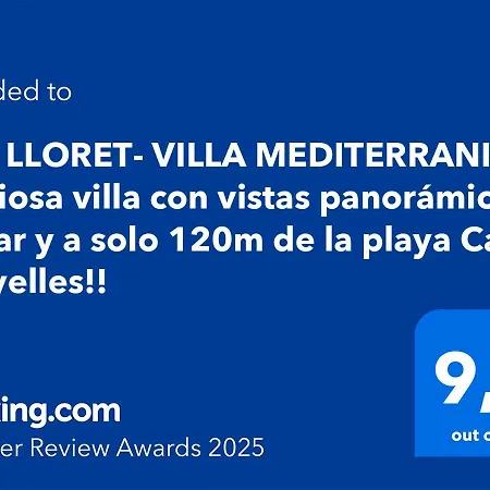 V&v Lloret- Mediterrania, Vistas Panoramicas Al Mar 別荘 リョレート・デ・マル